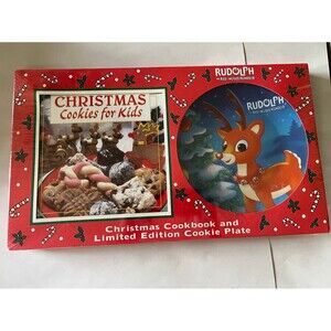 Rudolph the Red Nosed Reindeer Christmas Cookies for Kids Cookbook Cookie Plate